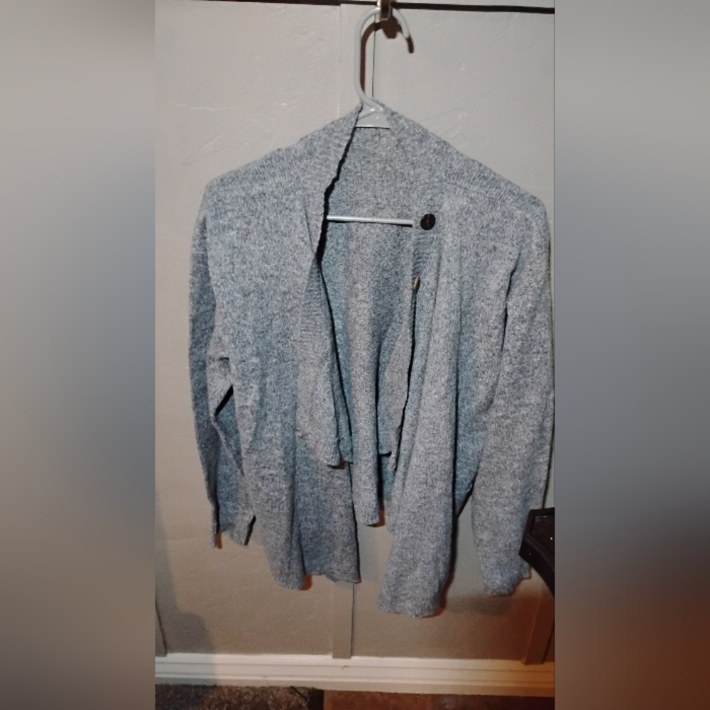 Emery Rose Cozy Gray super soft Cardigan